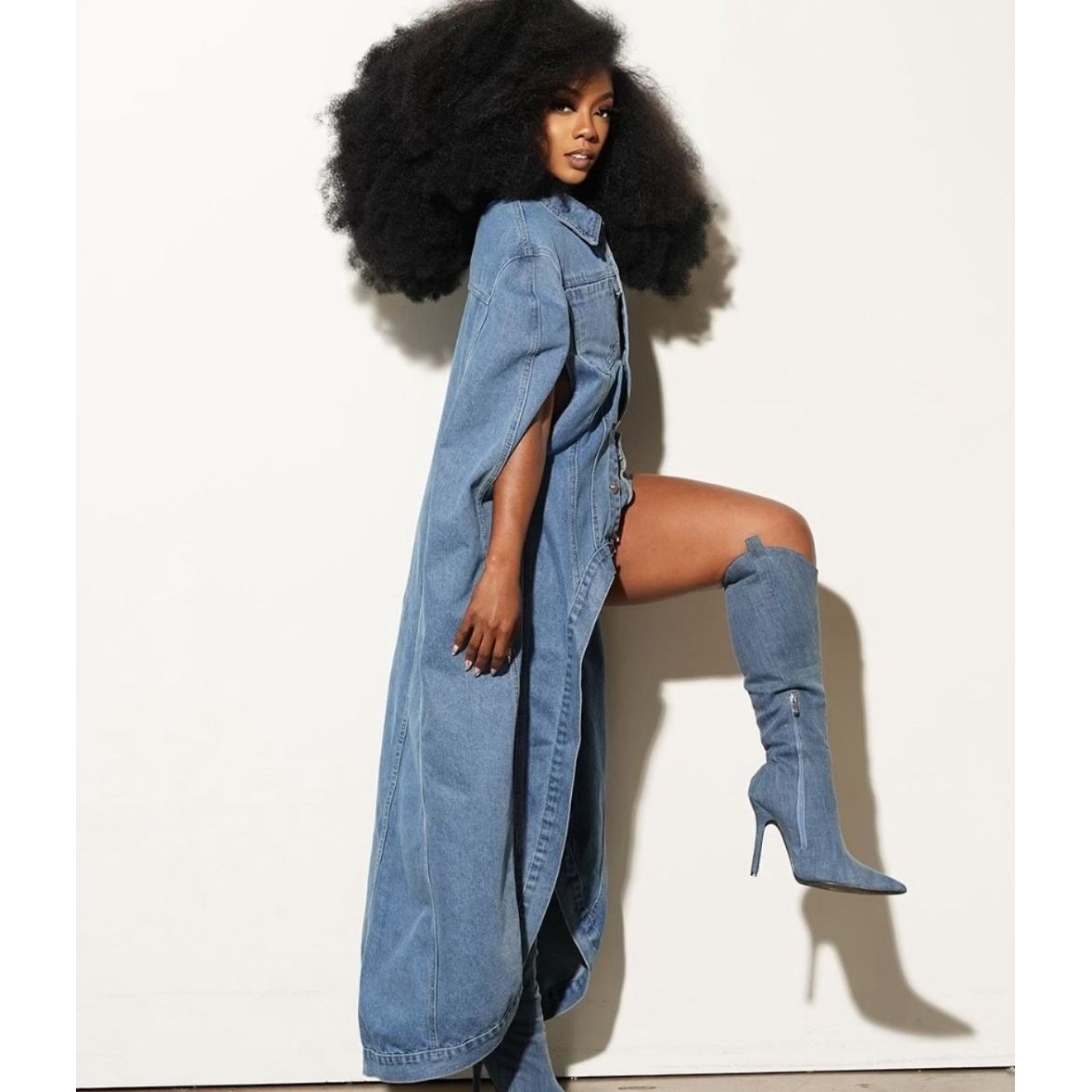 Dasha Denim Cape