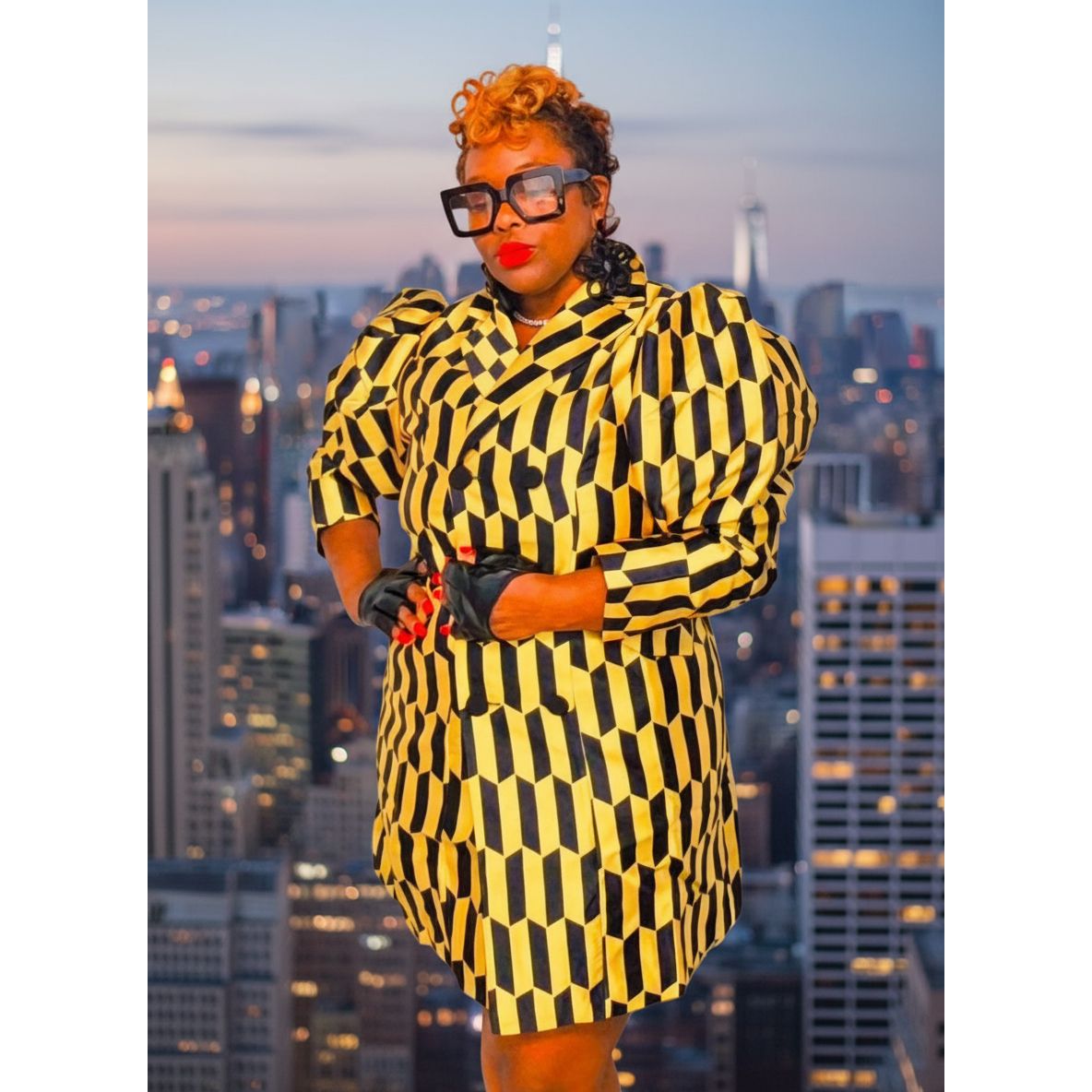 Check Mate Blazer Dress