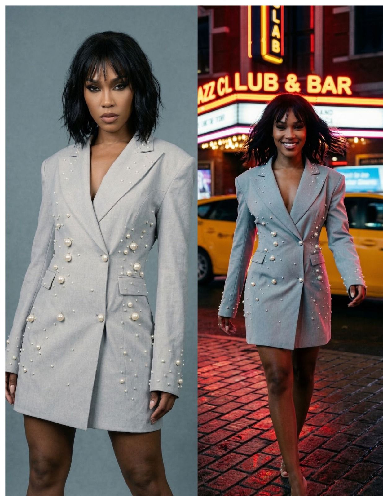 Bubbles Pearl Blazer dress