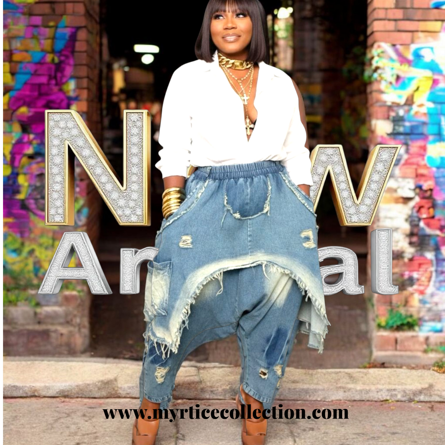 Faithful layer denim harems